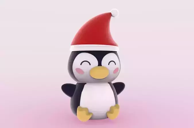 Cute Pinguin  Free 3D print model