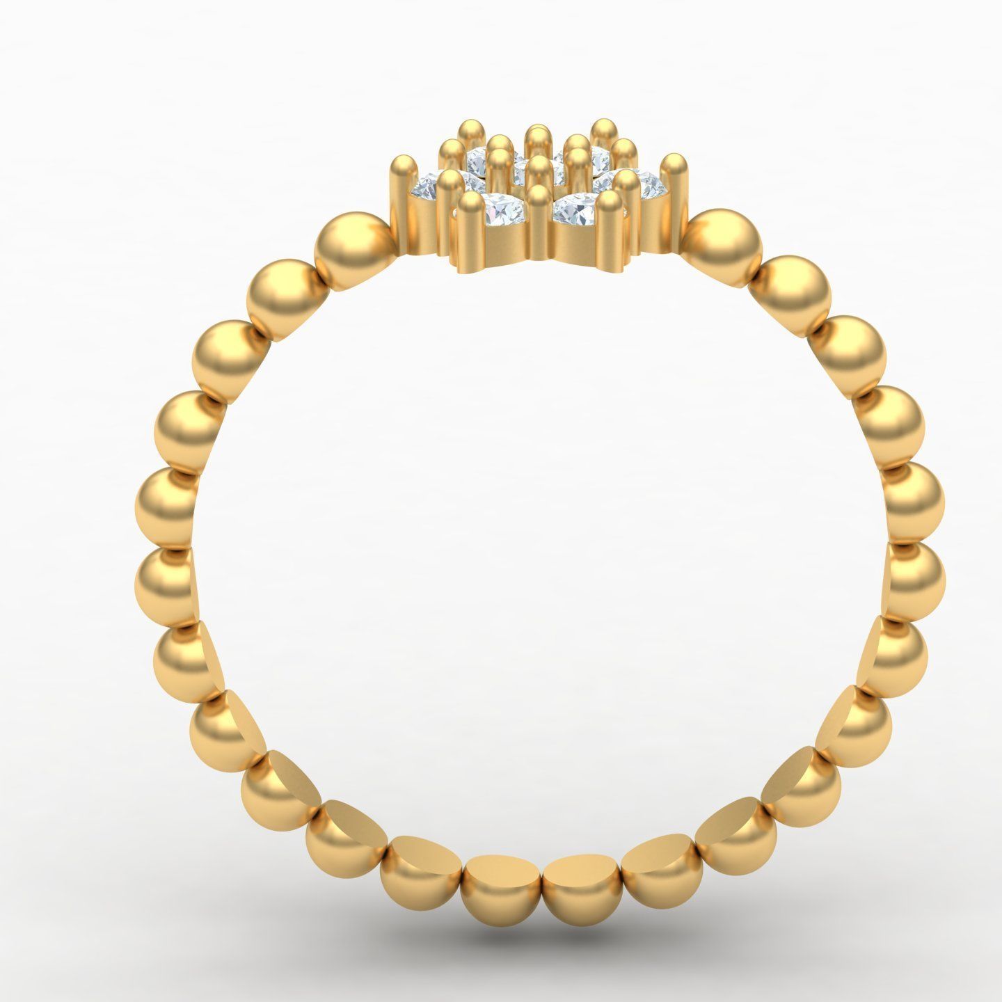 Flower ring 02 Free 3D print model_3