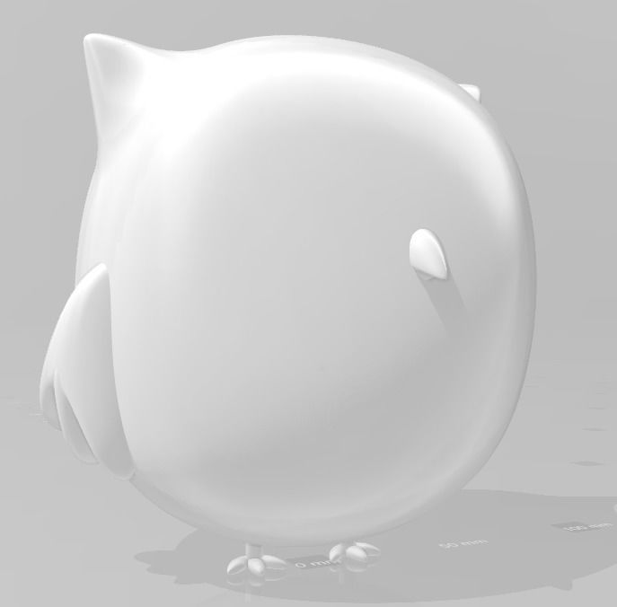 Cute Owl  Free 3D print model_1