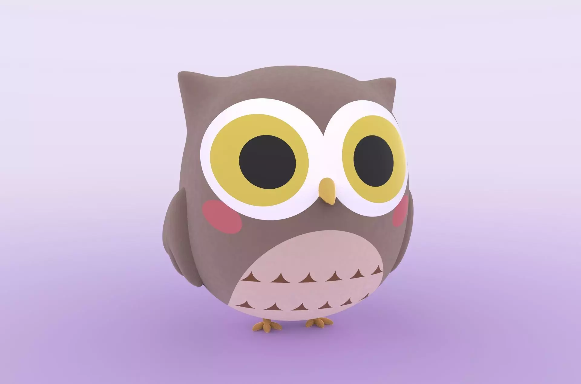 Cute Owl  Free 3D print model_0