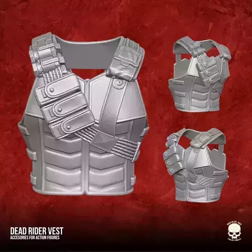 Death Rider Vest 3D printable File for Action Figures