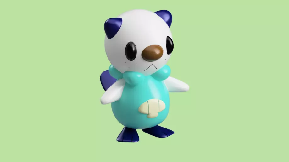 Pokemon oshawott  3D print model_0