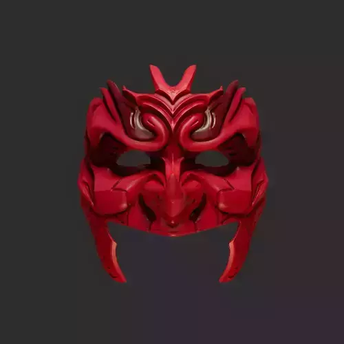 Tengu Half Face Oni Mask 16 Masquerade