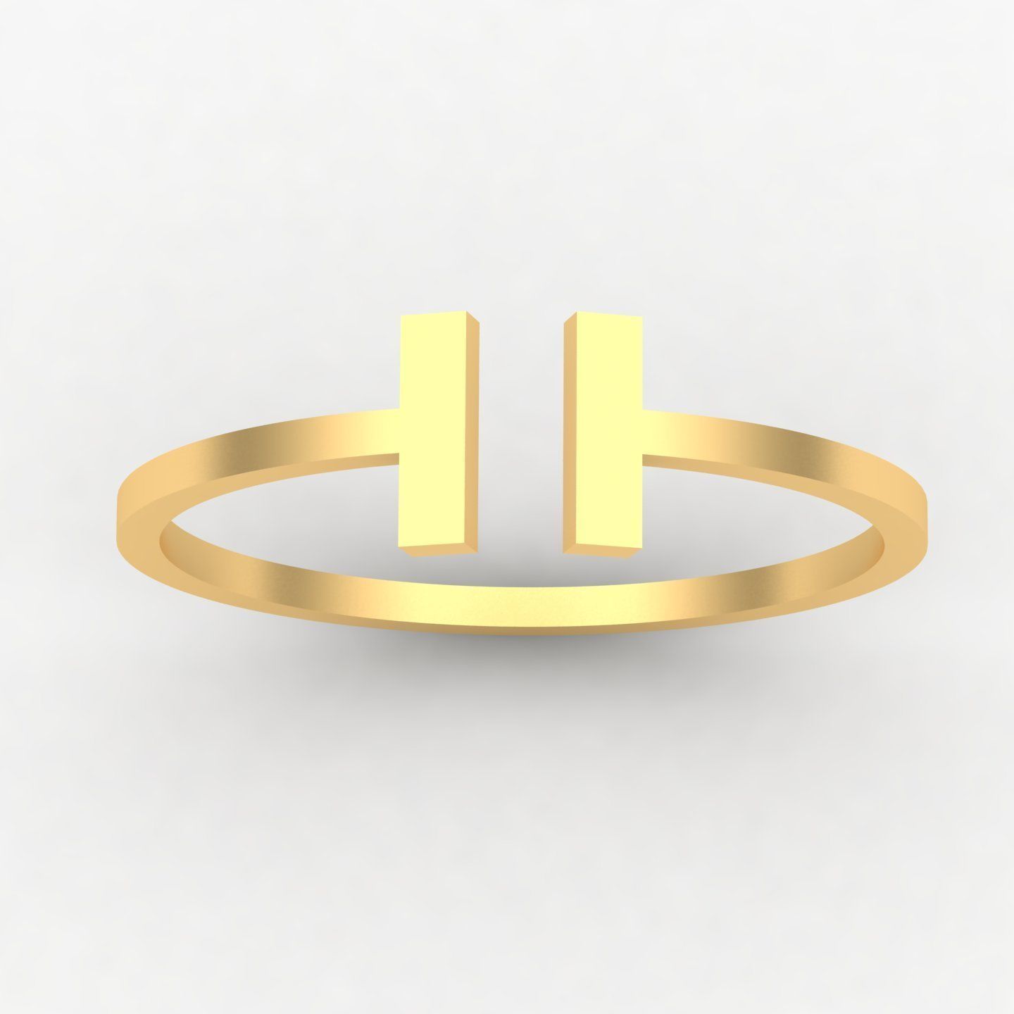 H ring Free 3D print model_4