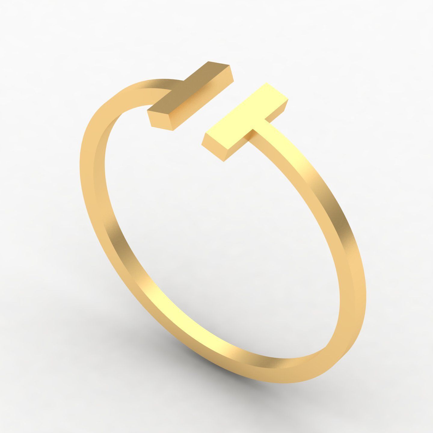 H ring Free 3D print model_3