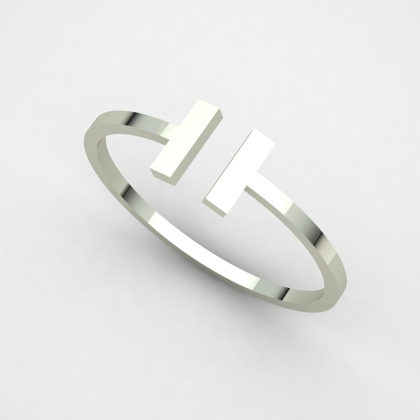 H ring Free 3D print model_5