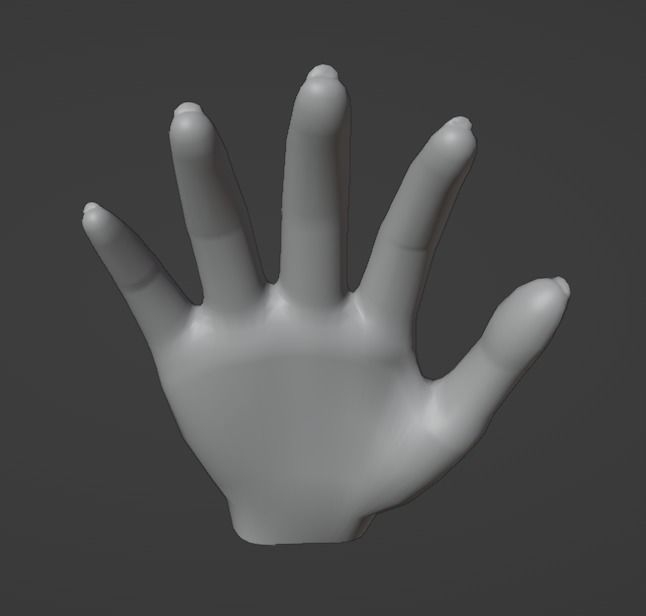 Hand model 3D model_1