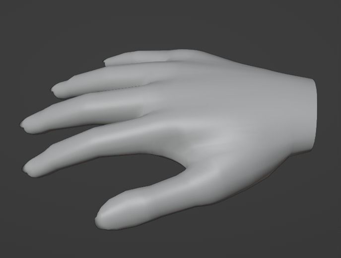 Hand model 3D model_2