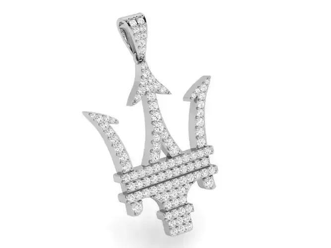 French Pave Pendant 4084