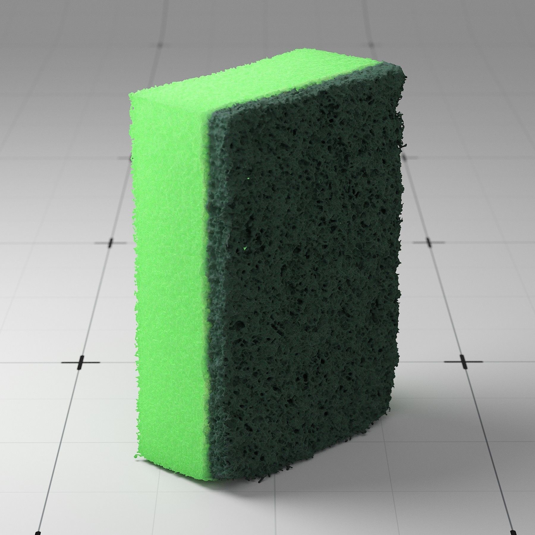 Detailed Sponge 3D Model 3D model_11
