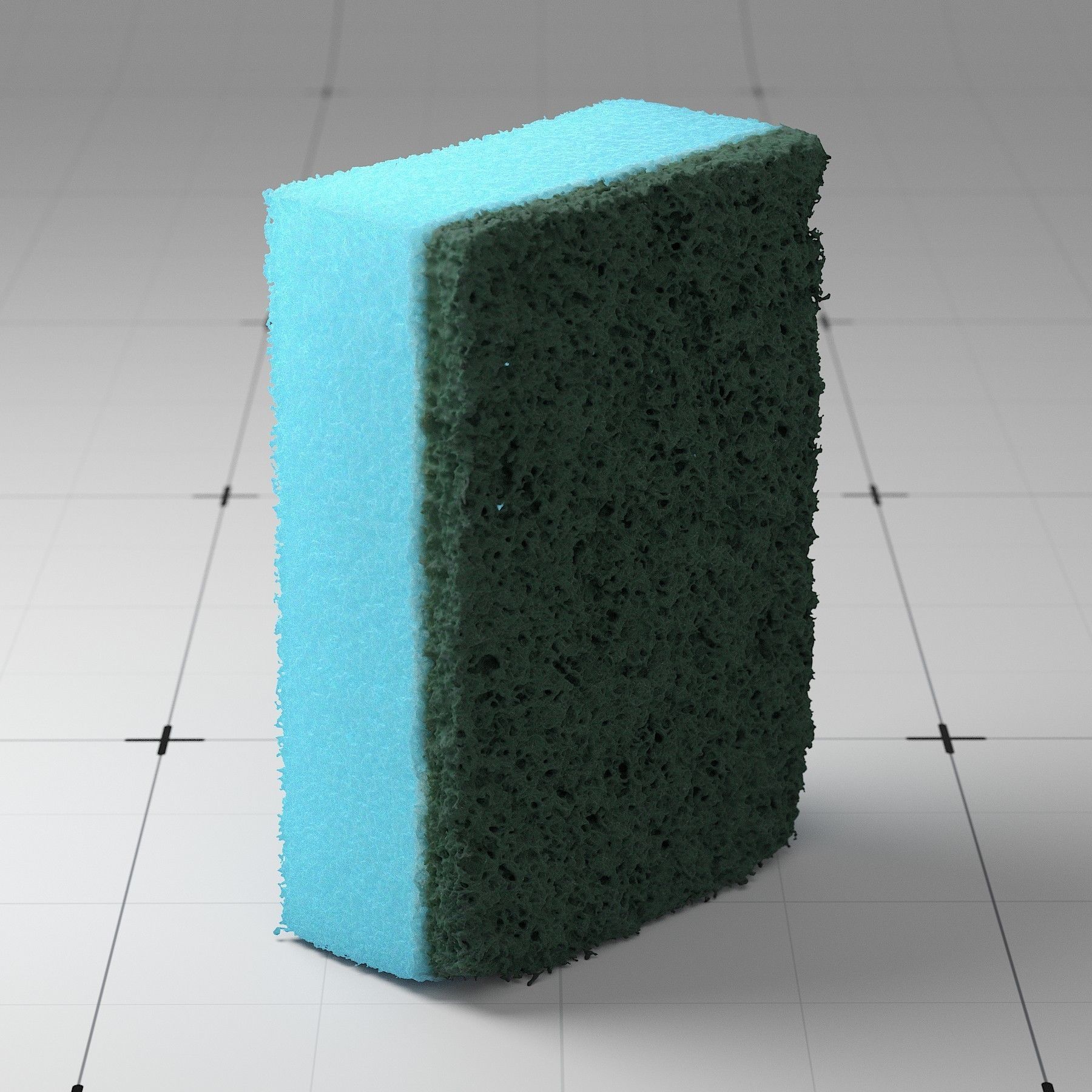 Detailed Sponge 3D Model 3D model_10