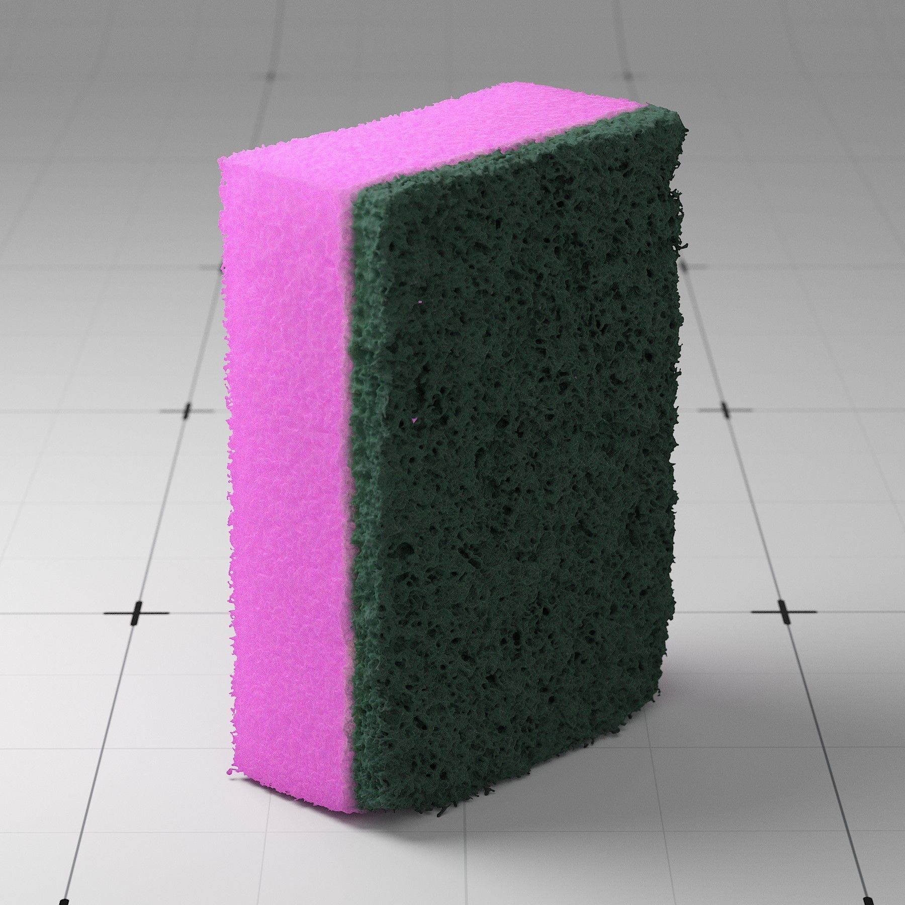 Detailed Sponge 3D Model 3D model_7