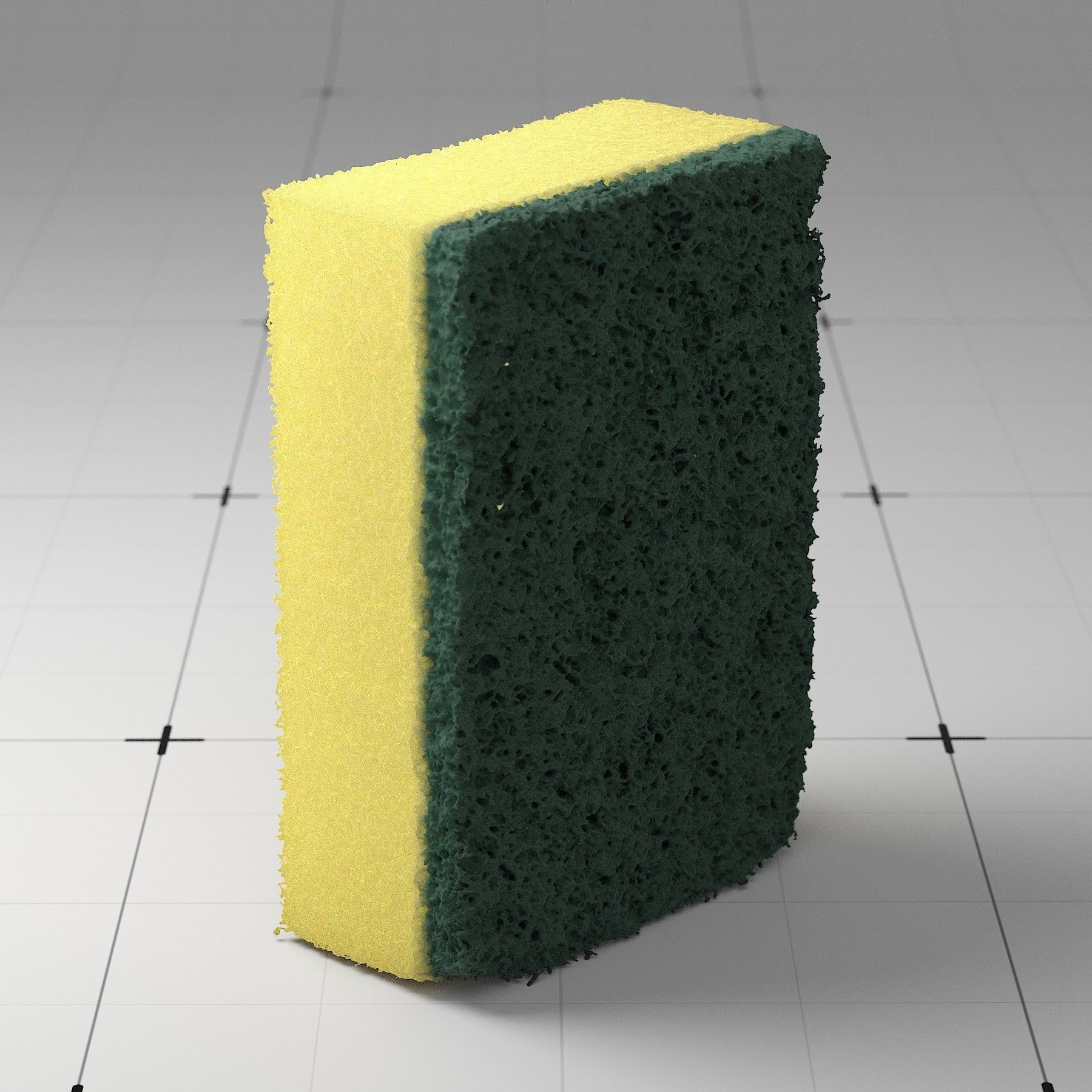 Detailed Sponge 3D Model 3D model_8