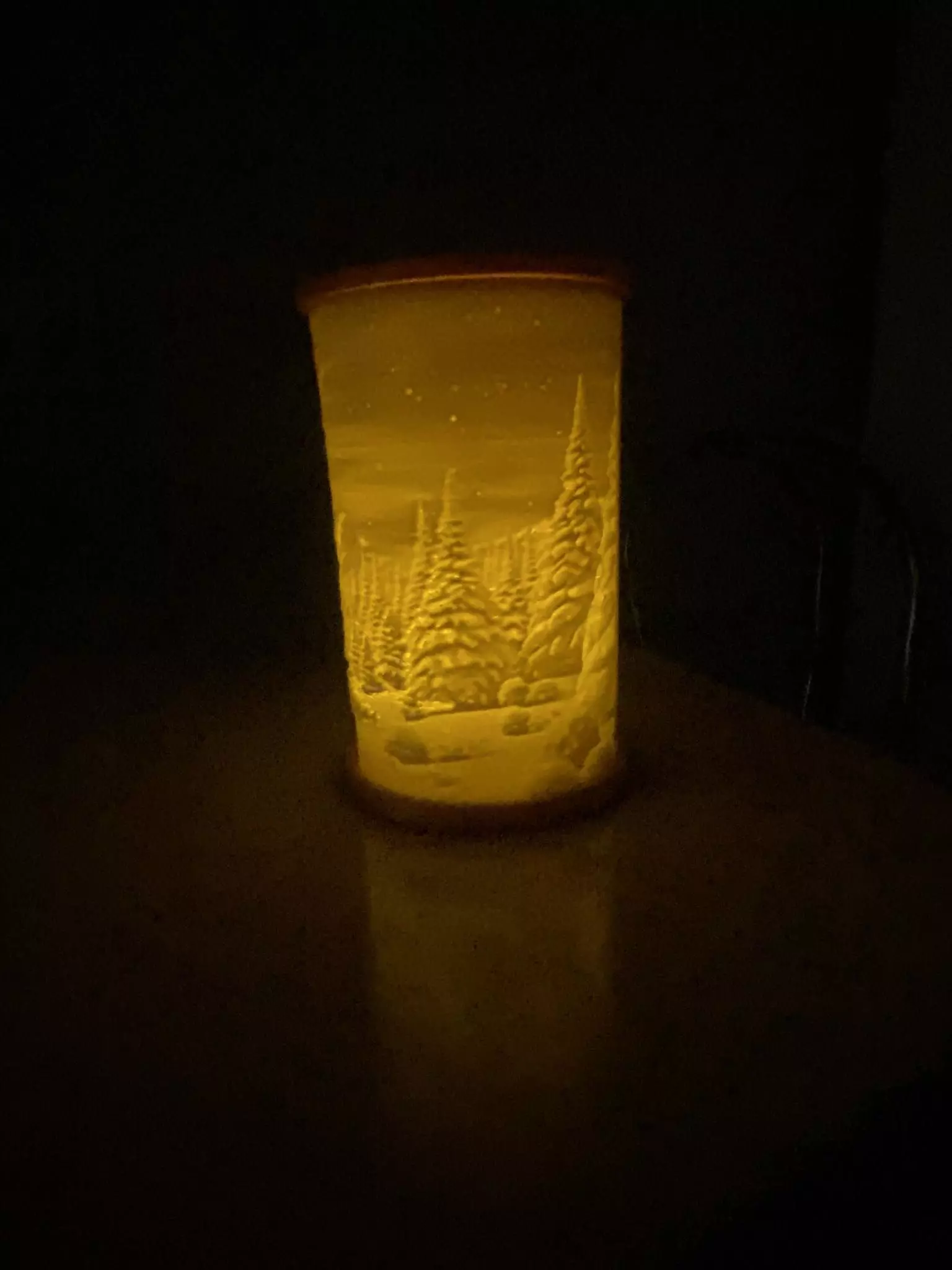 Christmas LED tea light decoration holder 3D print model_0