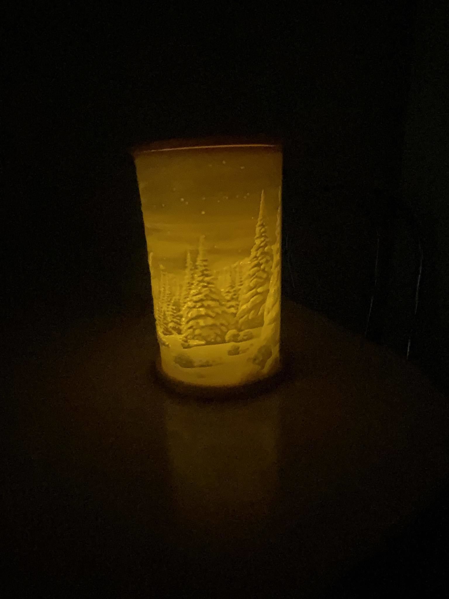 Christmas LED tea light decoration holder 3D print model_3