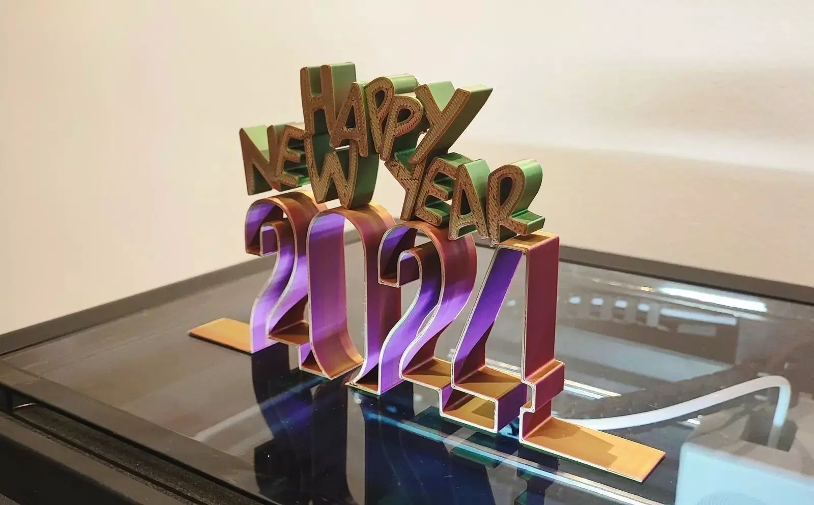 Happy New Year 2024 Free 3D print model_0