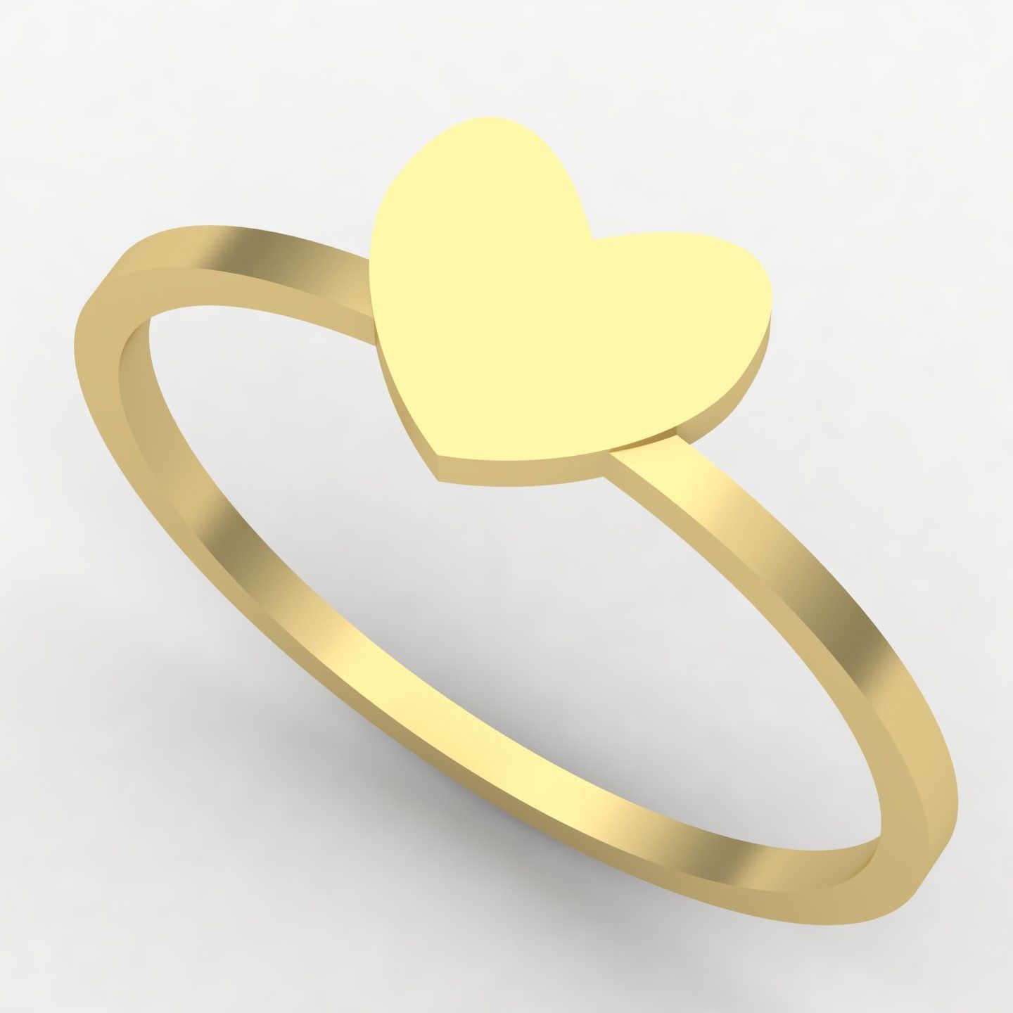 Heart rings 3D print model_23