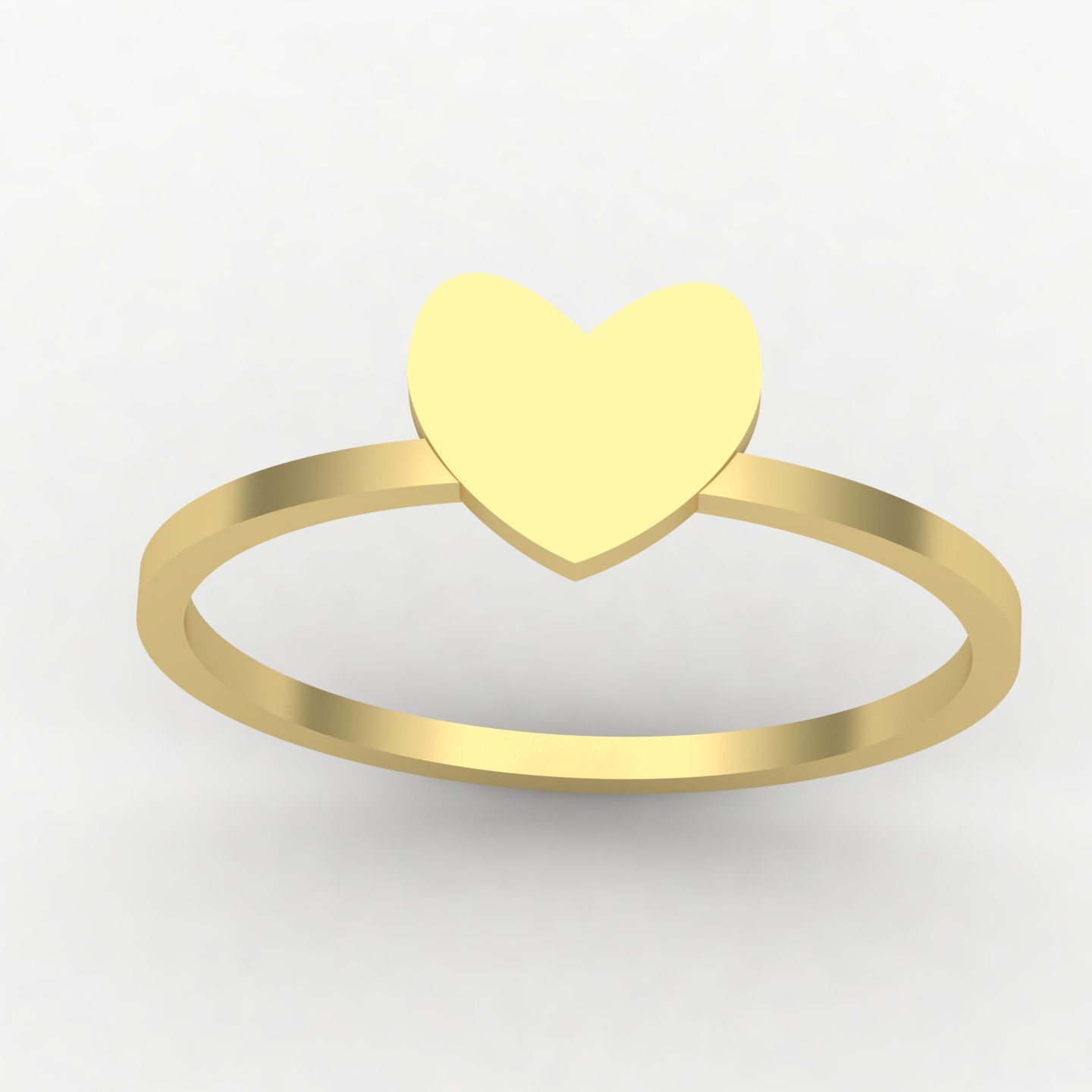 Heart rings 3D print model_22