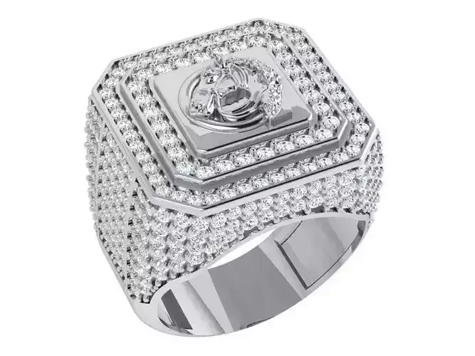 Wide Ring With Horse 4092