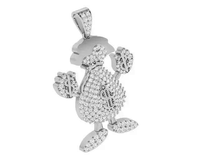 Dollar Bag Pendant 4095