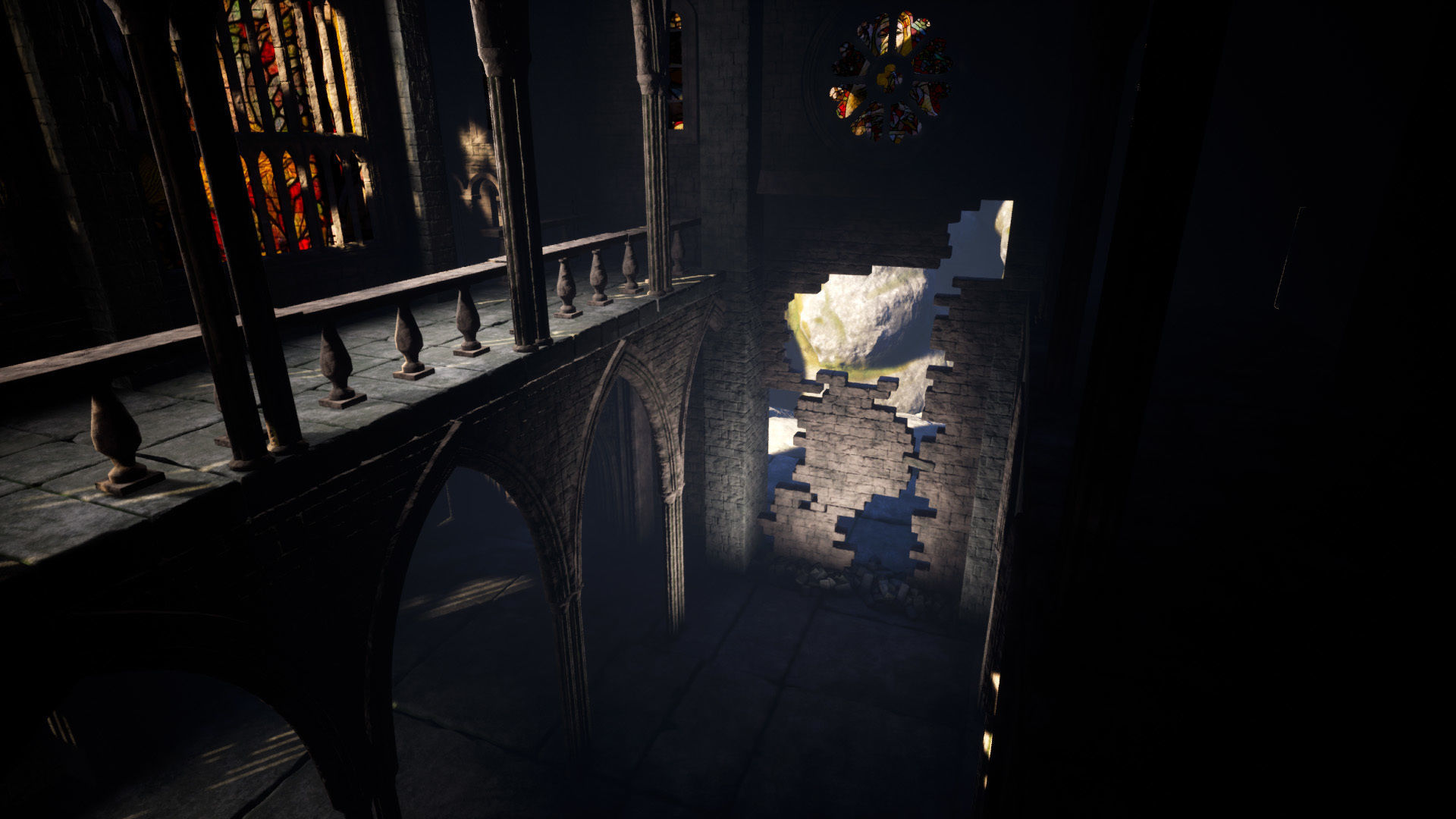 Gothic Castle Modular UE5 Low-poly 3D model_10