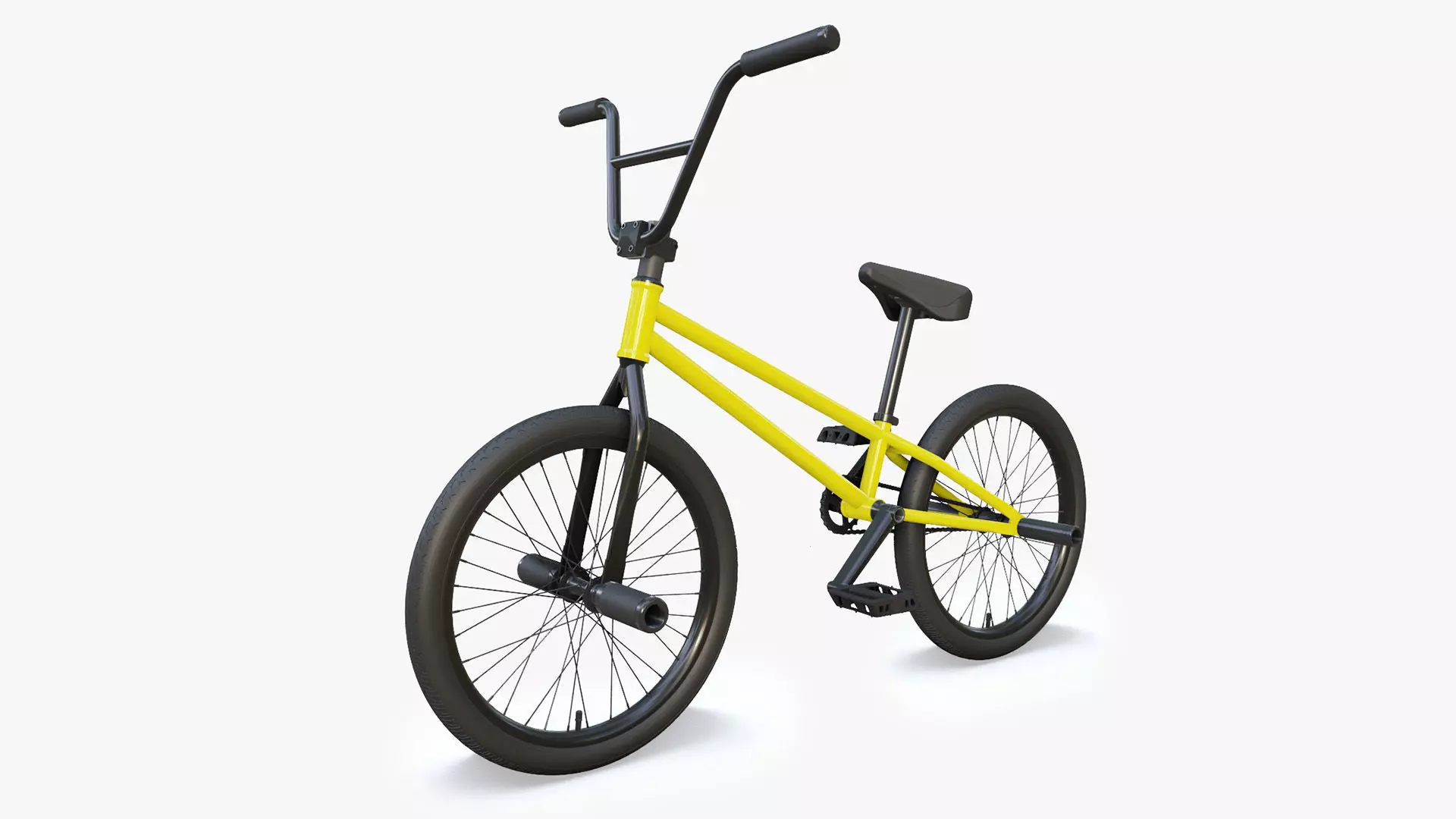 Flatland BMX diamond frame 3D model_0