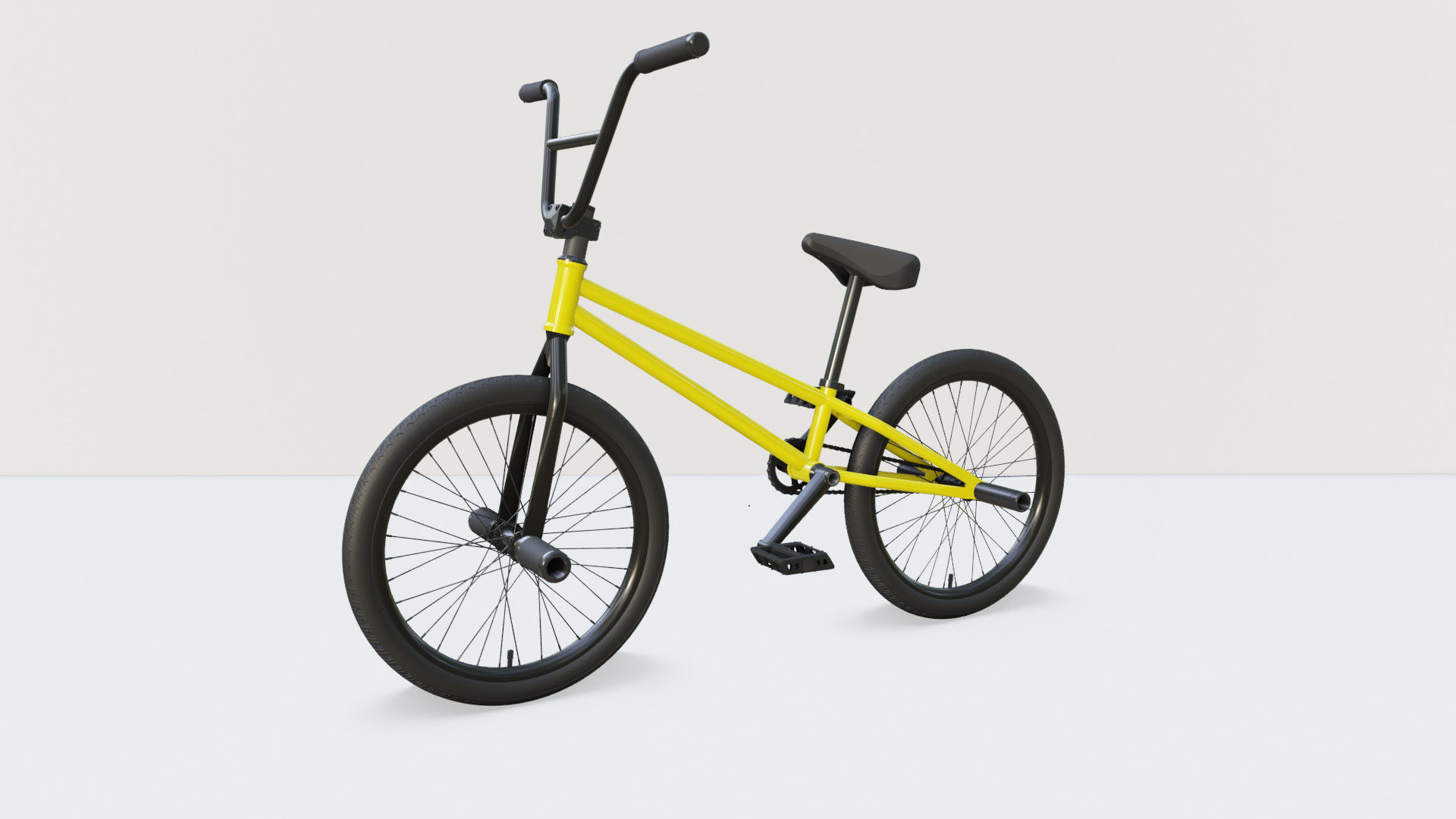 Flatland BMX diamond frame 3D model_5