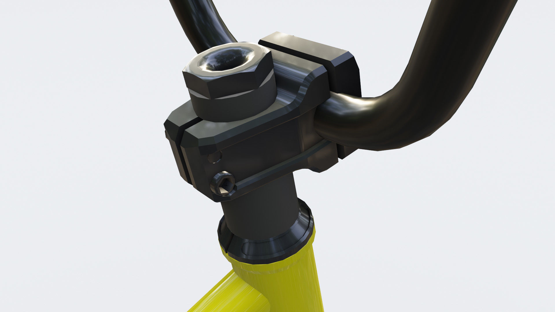 Flatland BMX diamond frame 3D model_2