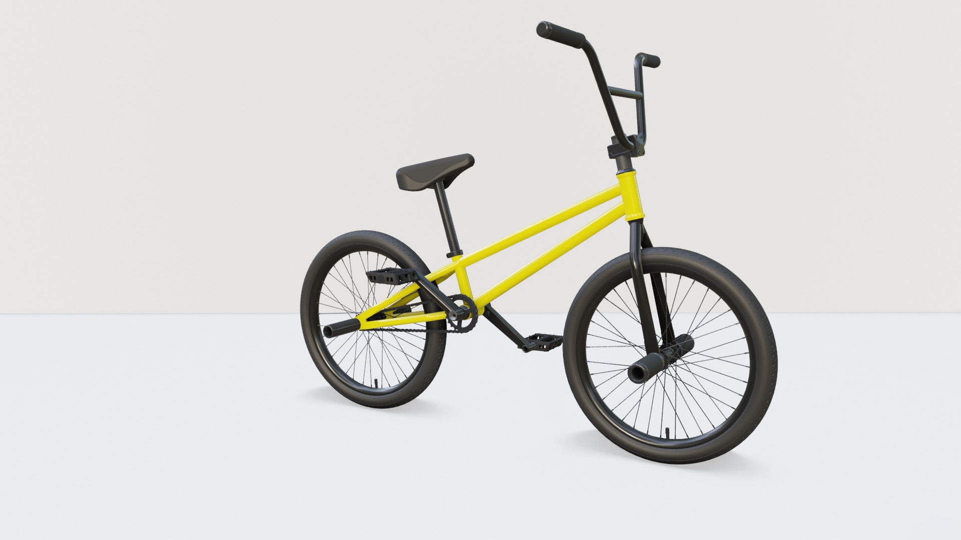 Flatland BMX diamond frame 3D model_9