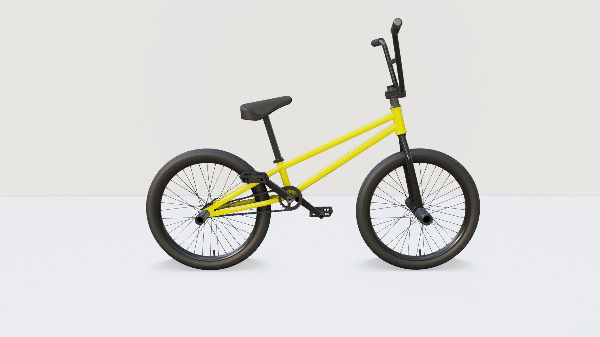 Flatland BMX diamond frame 3D model_10