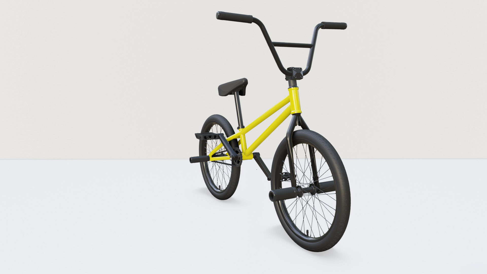 Flatland BMX diamond frame 3D model_8