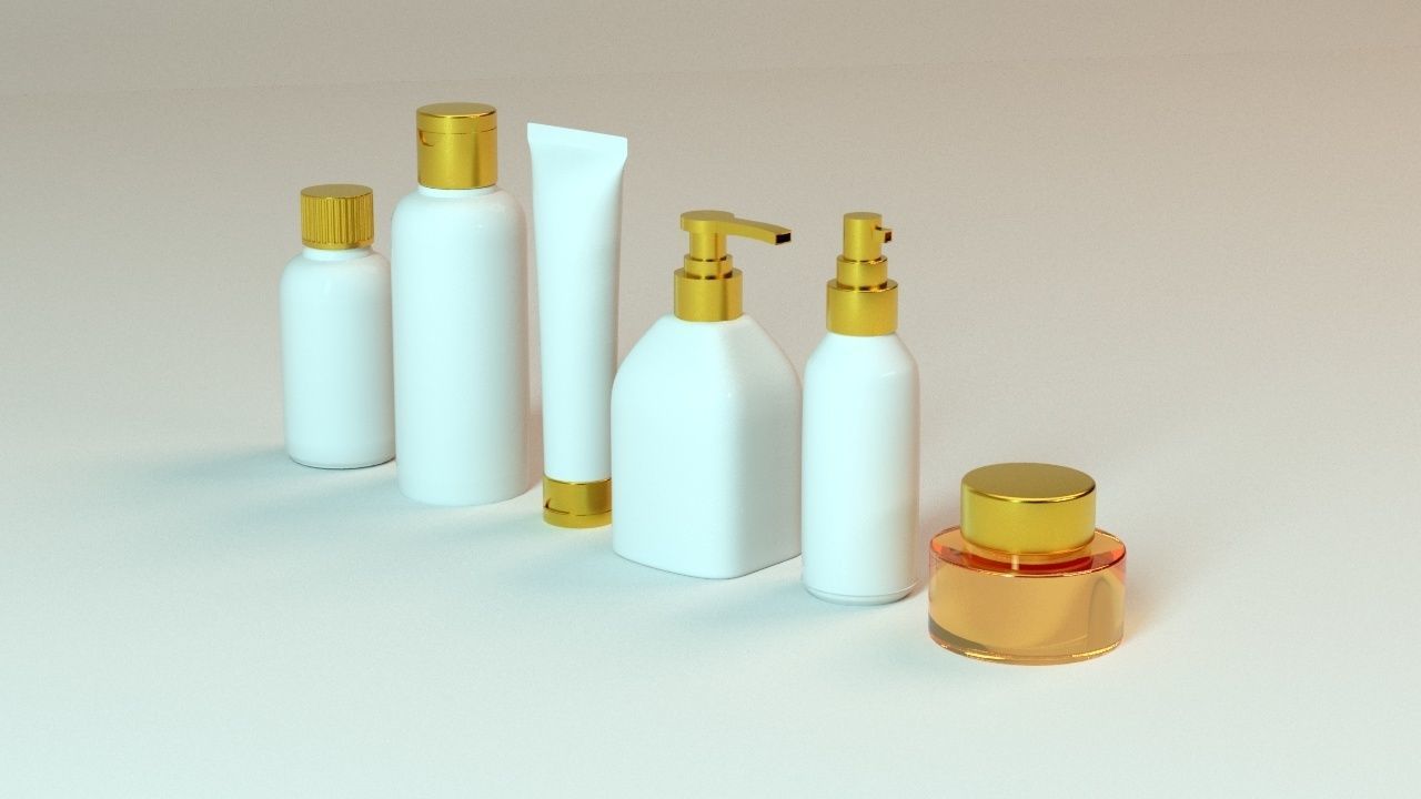 Cosmetic Bottle 3D model_1