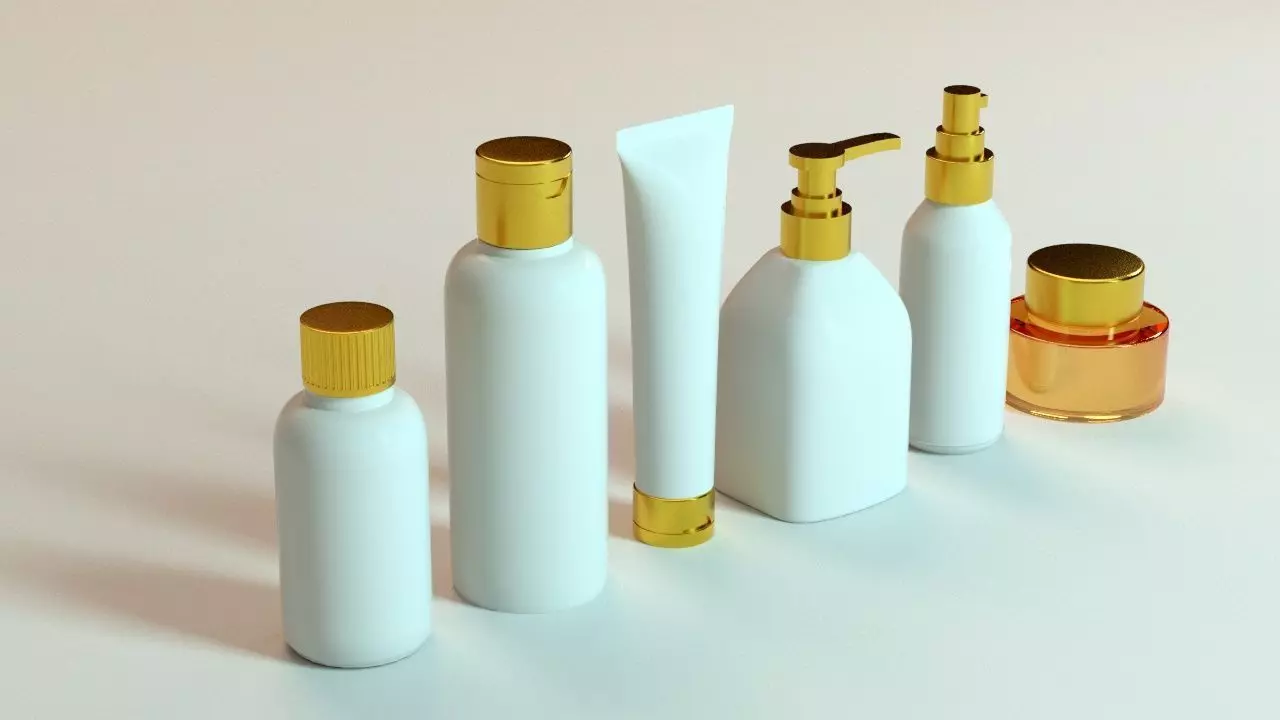 Cosmetic Bottle 3D model_0