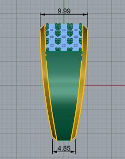 3 Row Diamond Ring 4104 3D print model_6