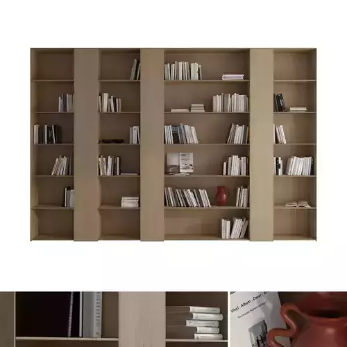 Bookcase set 13 3D model