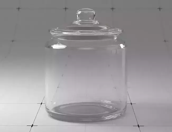Glass Cookie Jar 3D Model