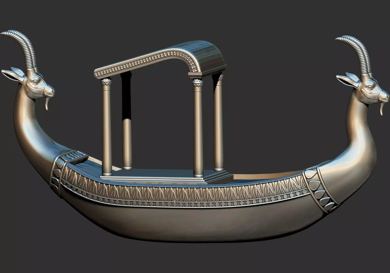 Ancient Egyptian Boats Ships 3d printable models collection 3D print model_5