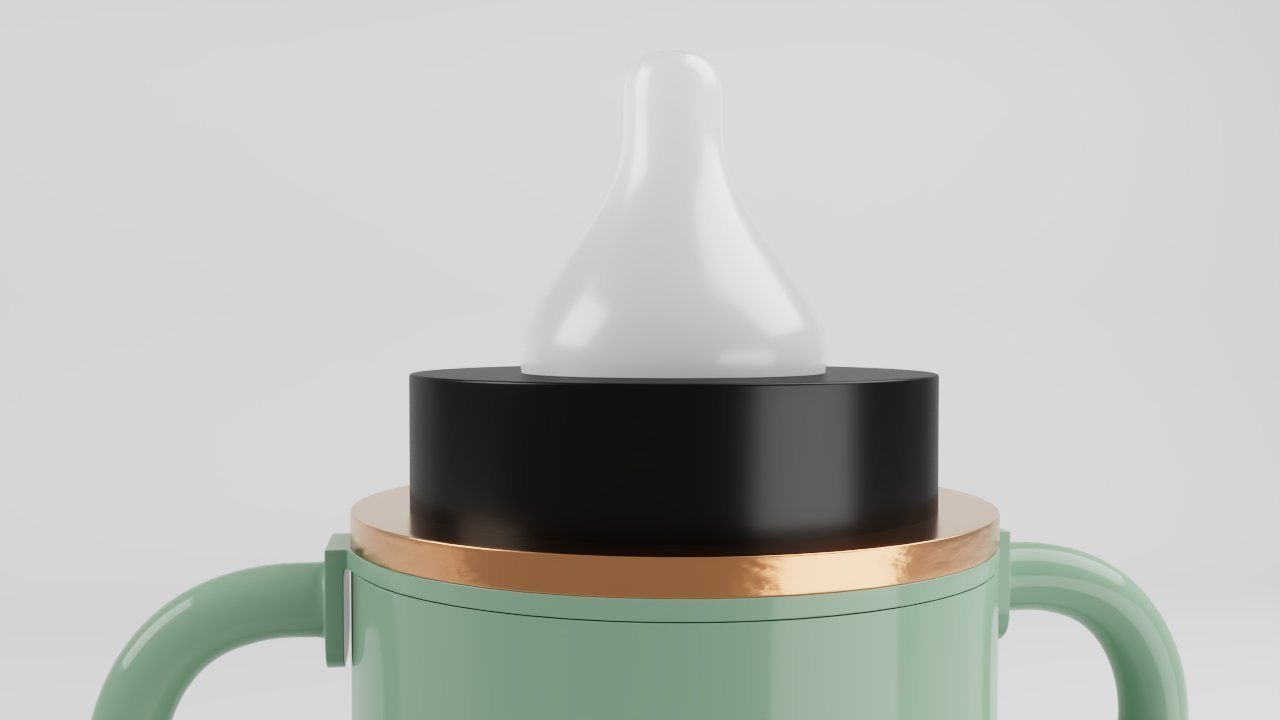 Baby Feeder Bottle 3 3D model_4