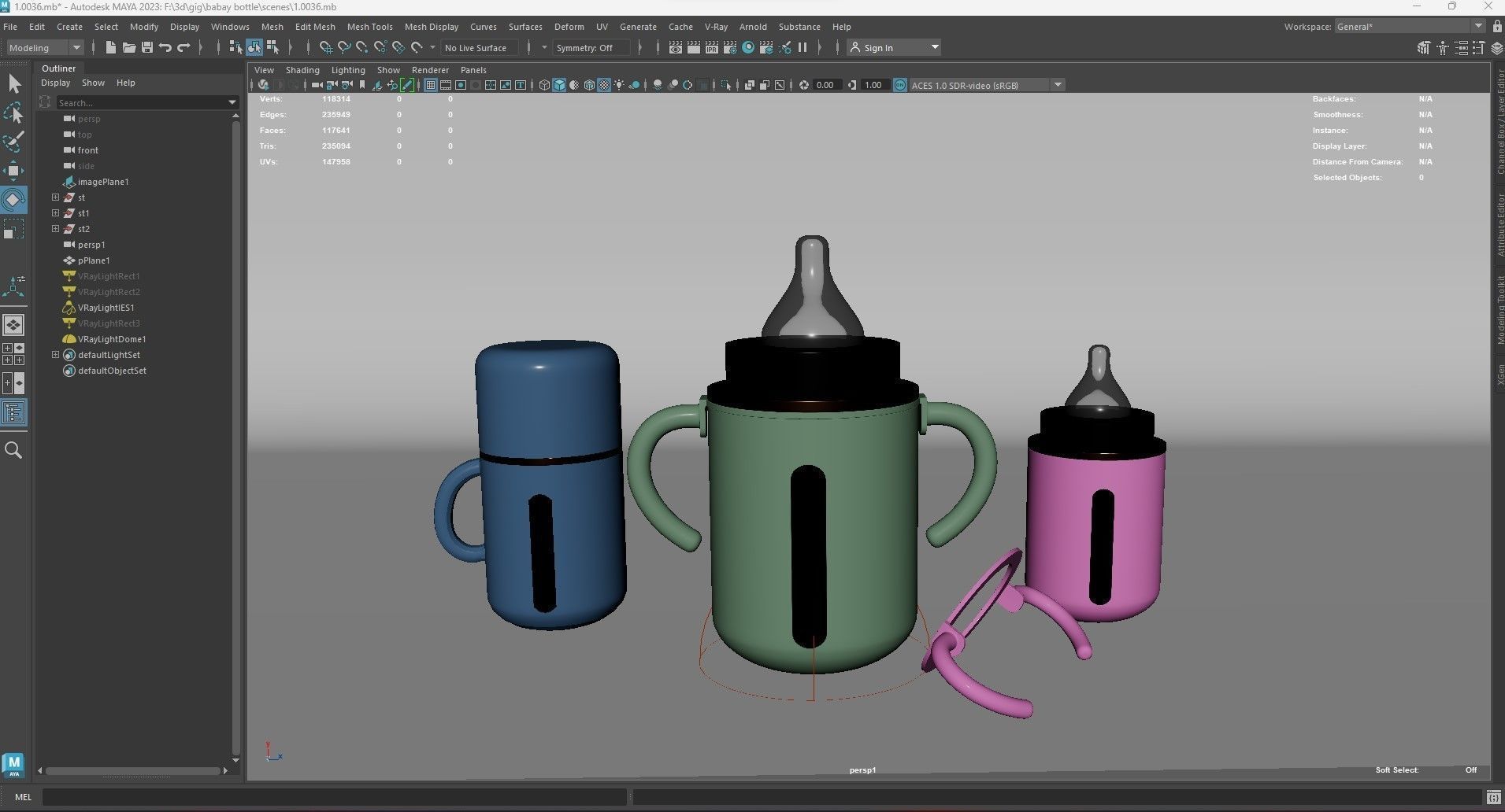 Baby Feeder Bottle 3 3D model_11