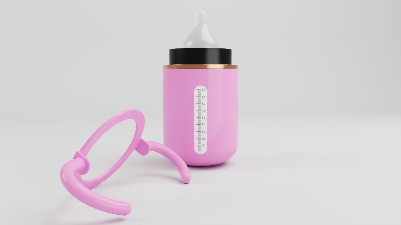 Baby Feeder Bottle 3 3D model_6