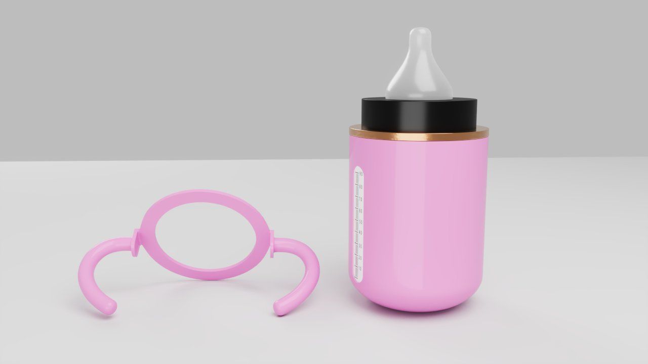 Baby Feeder Bottle 3 3D model_1