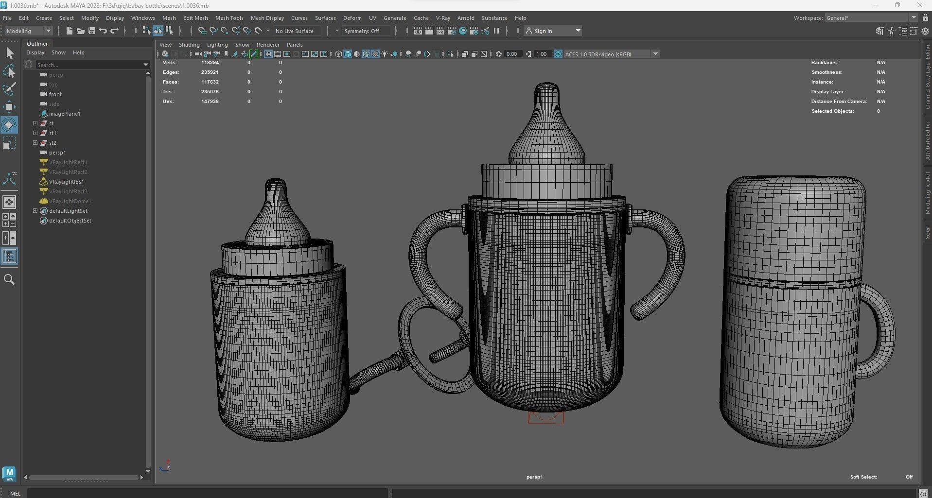 Baby Feeder Bottle 3 3D model_13