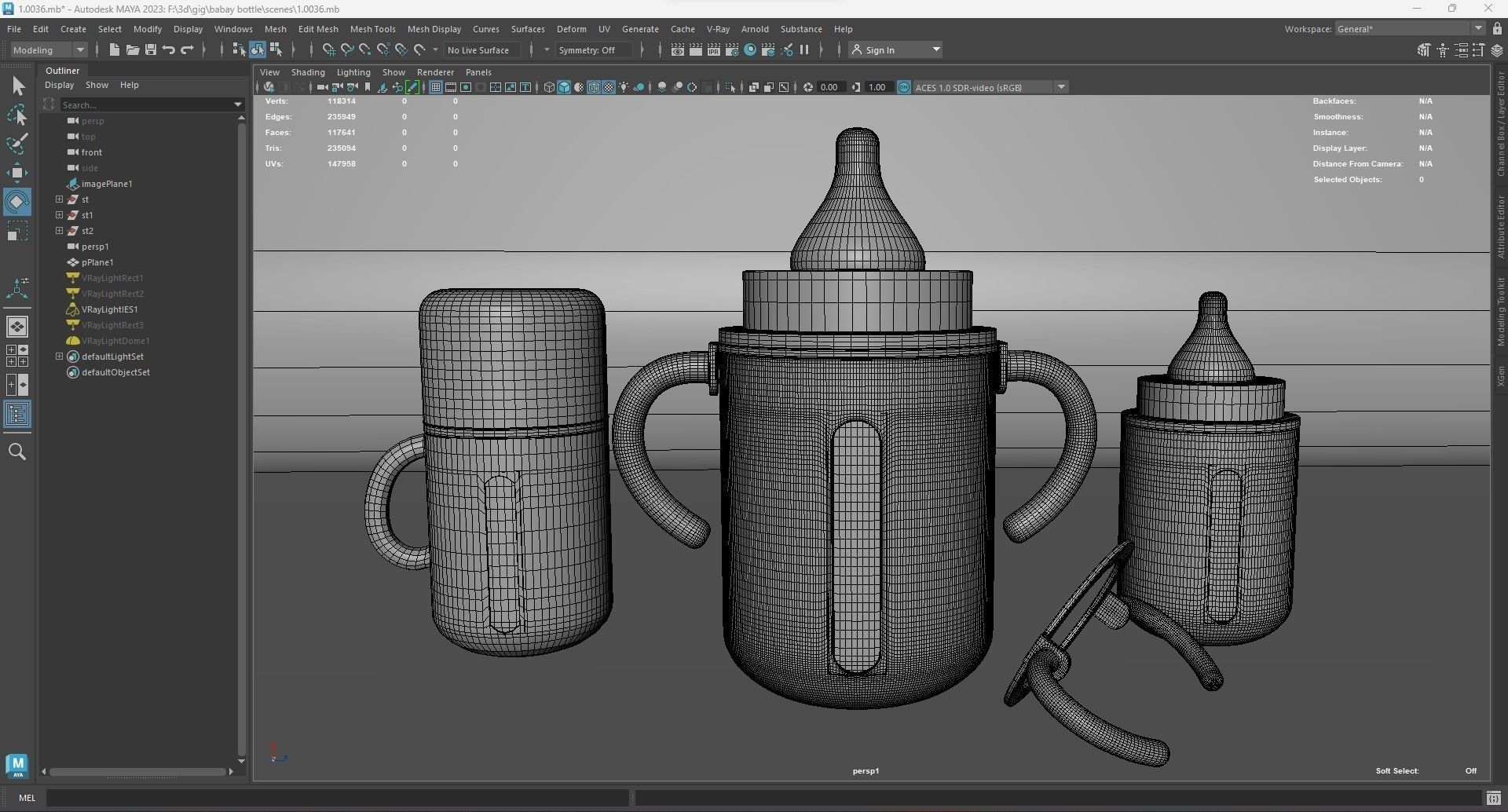 Baby Feeder Bottle 3 3D model_12