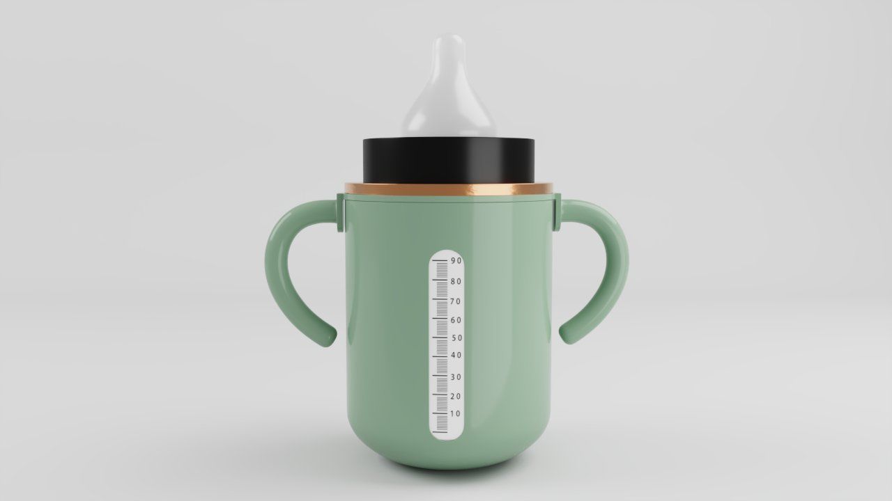 Baby Feeder Bottle 3 3D model_2