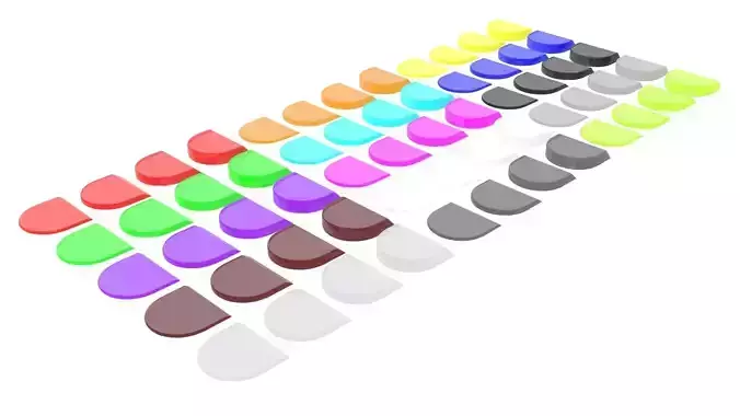 Colored Plastic Height Boosters Set For Shoes