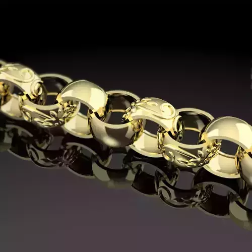 belcher bracelet chain pattern plain 