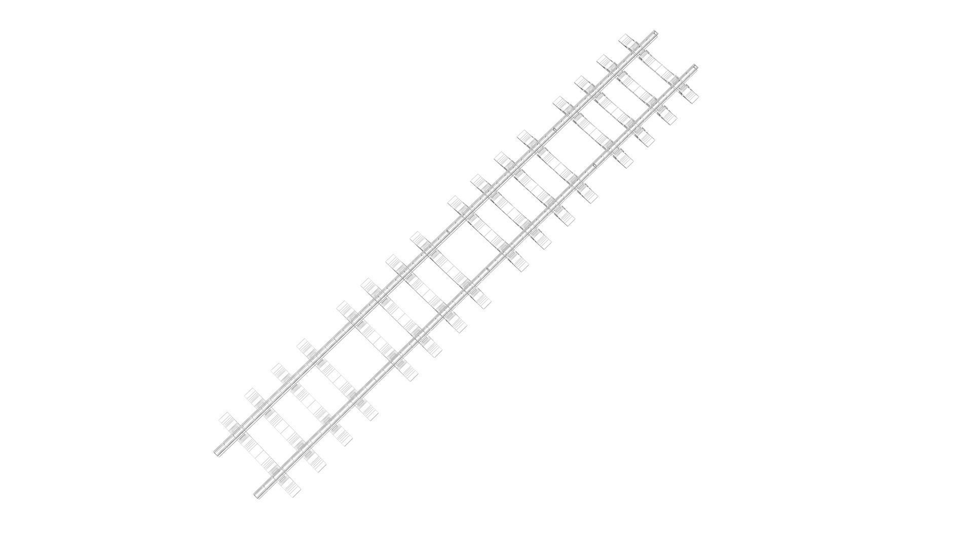 Railway Track 3D model_25