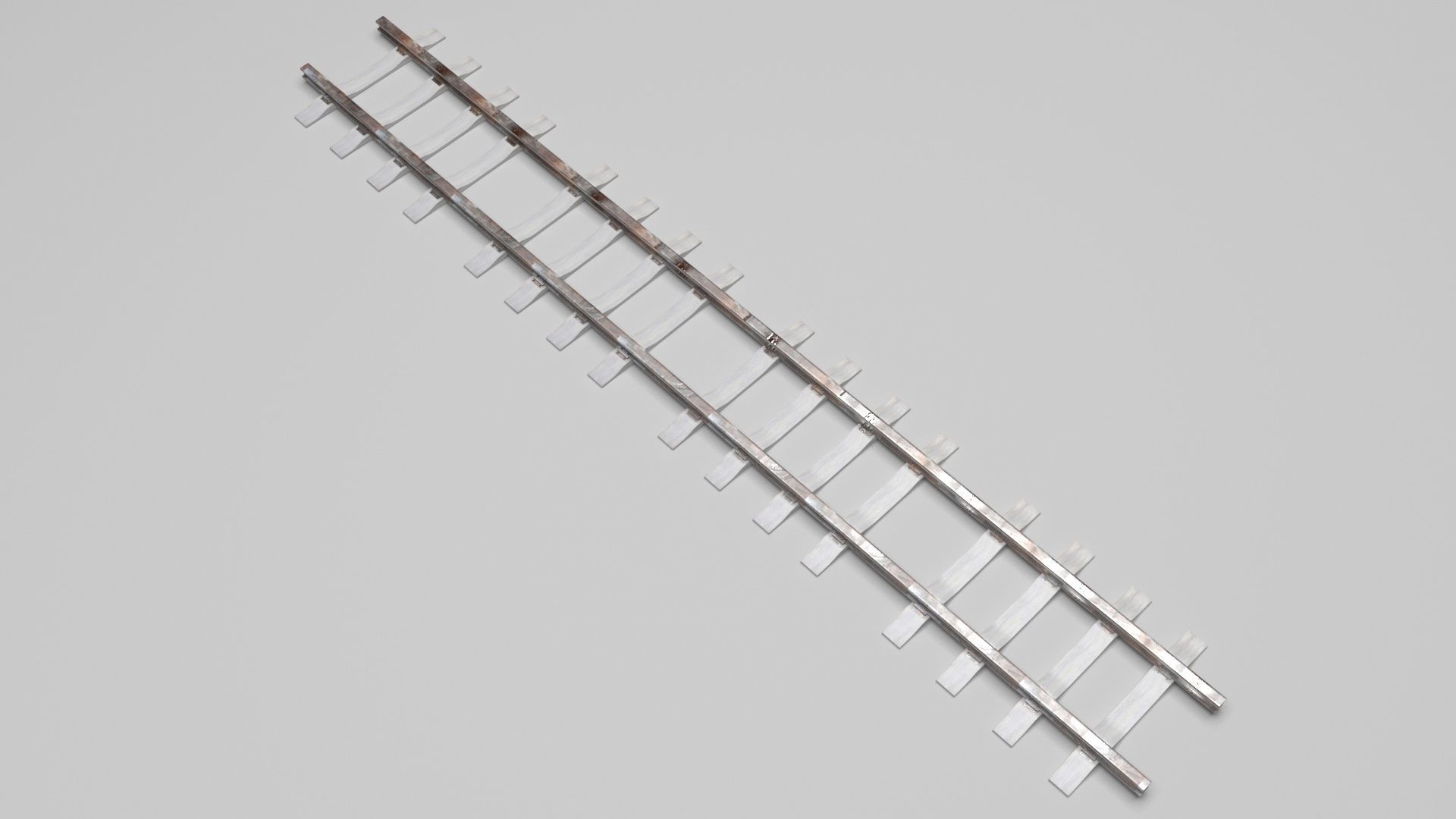 Railway Track 3D model_4