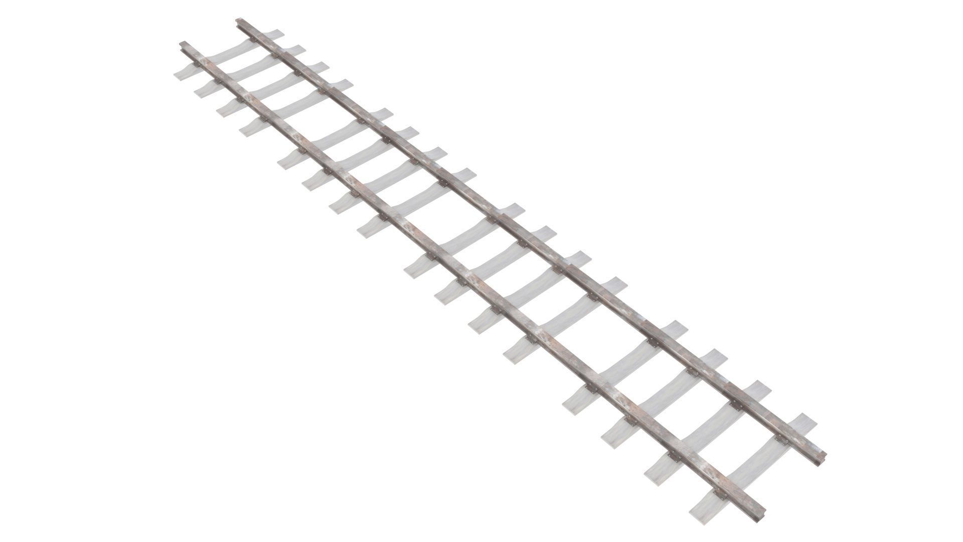 Railway Track 3D model_14