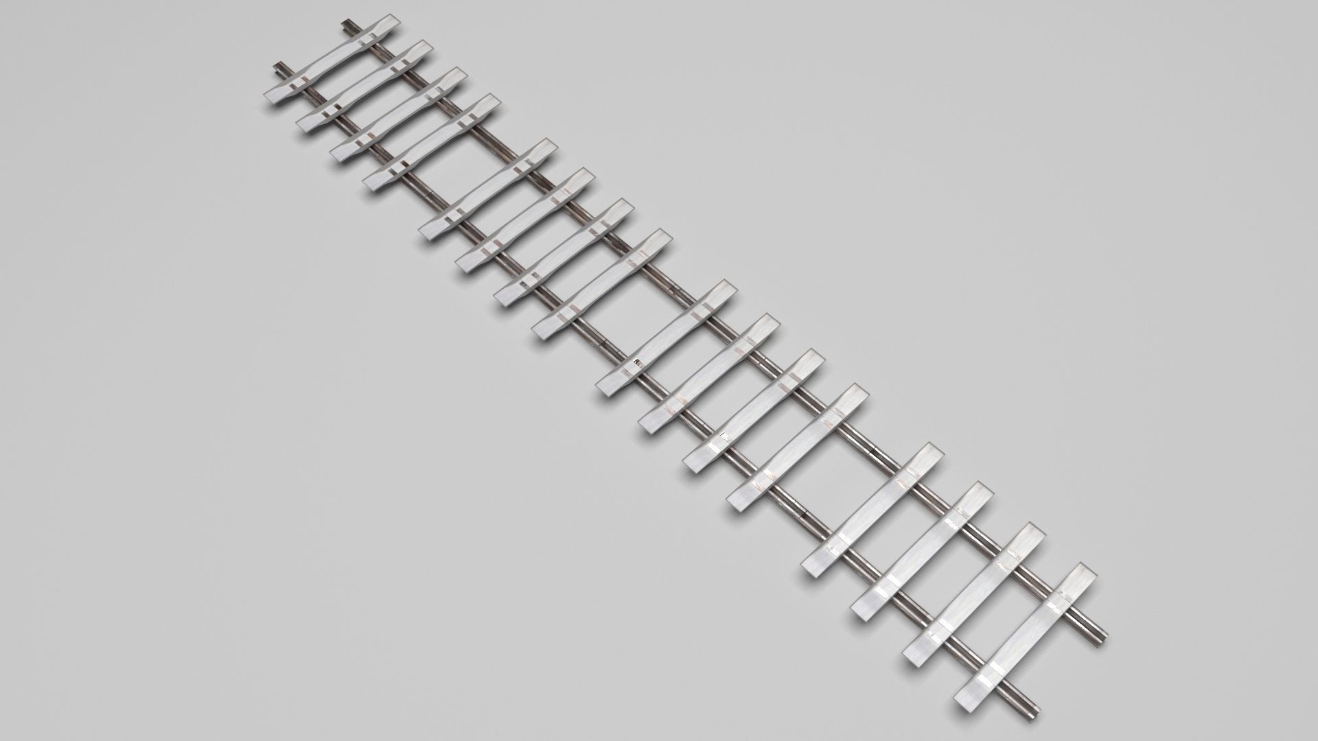 Railway Track 3D model_6